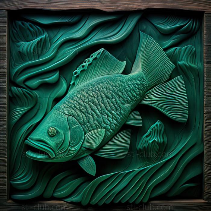 3D model st Emerald brochis fish (STL)